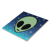 Grüne Alien Fliese (Seite)