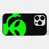 Grüne Alien iPhone Hülle (Rückseite (Horizontal))