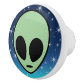 Grüne Alien Keramikknauf (Rechts)