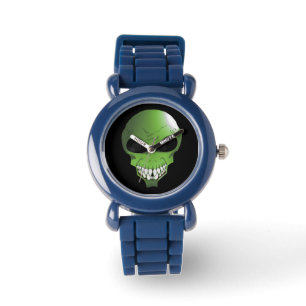 Grüne alien-Kinderuhr Armbanduhr