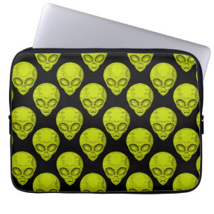 Grüne Alien Laptopschutzhülle