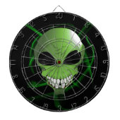 Grüne Alien Metallkäfig Dartscheibe (vorne)
