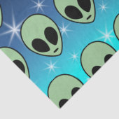 Grüne Alien Seidenpapier (Detail)