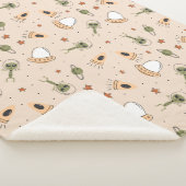 Grüne Alien Sherpadecke (3/4)