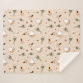 Grüne Alien Sherpadecke (Vorderseite (Horizontal))