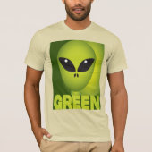 Grüne Alien T-Shirt (Vorderseite)