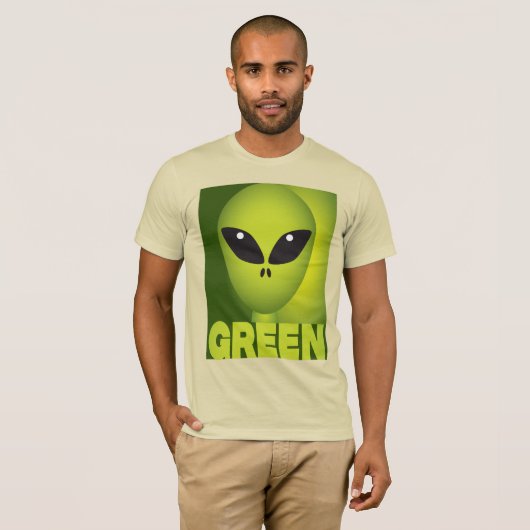Grüne Alien T-Shirt (Vorne ganz)