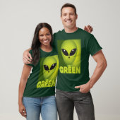 Grüne Alien T-Shirt (Unisex)