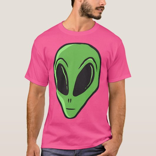 Grüne Alien T-Shirt (Vorderseite)