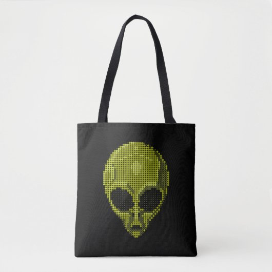 Grüne Alien Tasche (Vorderseite)