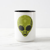 Grüne Alien Tasse (Mittel)