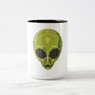 Grüne Alien Tasse