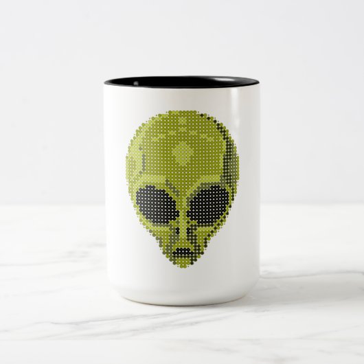 Grüne Alien Tasse (Mittel)