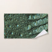 Grüne Alligator-Skin-Textur Badhandtuch Set (Handtuch)