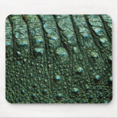 Grüne Alligator-Skin-Textur Mousepad (Vorne)