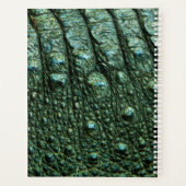 Grüne Alligator-Skin-Textur Planer (Rückseite)