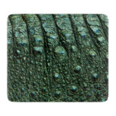Grüne Alligator-Skin-Textur Schneidebrett (Vorderseite)