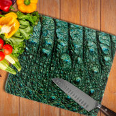 Grüne Alligator-Skin-Textur Schneidebrett
