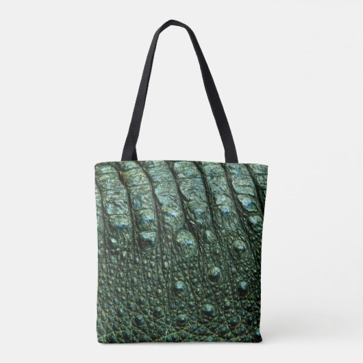 Grüne Alligator-Skin-Textur Tasche (Rückseite)
