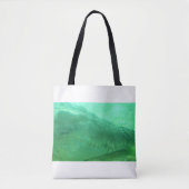 Grüne Alligatorfläche auf einer Stofftocktasche Tasche (Vorderseite)