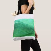 Grüne Alligatorfläche auf einer Stofftocktasche Tasche (Von Nahem)