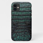 Grüne Alligatorhaut Case-Mate iPhone Hülle (Rückseite)