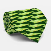 Grüne AlligatorKrawatte Krawatte (Gerollt)