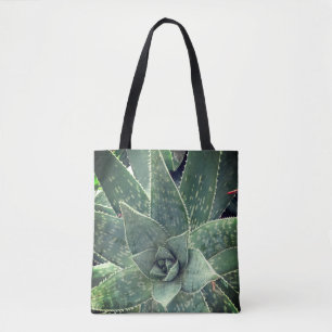 Grüne Aloe-Fotografie Tasche