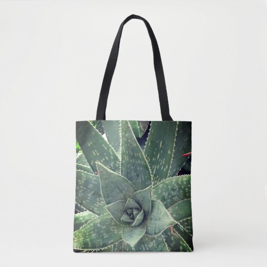 Grüne Aloe-Fotografie Tasche (Vorderseite)