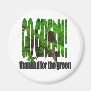 Grüne alte Bäume dicken Zweige grün und Sonne gehe Magnet