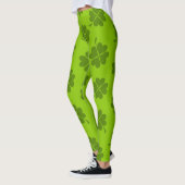 Grüne Ameisen, Kleeblatt, St. Patrick Leggings (Links)