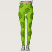 Grüne Ameisen, Kleeblatt, St. Patrick Leggings (Vorderseite)