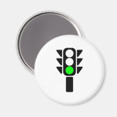 Grüne Ampel Magnet (Vorderseite/Rückseite)