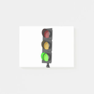 Grüne Ampel Post-it Klebezettel