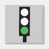Grüne Ampelmagnet Magnet (Vorne)