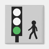 Grüne Ampelmagnet Magnet (Vorne)