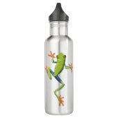 Grüne Amphibienbaum-Frog Edelstahlflasche (Links)