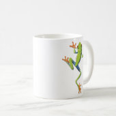 Grüne Amphibienbaum-Frosch Kaffeetasse (VorderseiteRechts)
