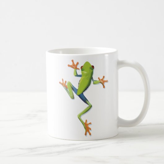 Grüne Amphibienbaum-Frosch Kaffeetasse (Rechts)