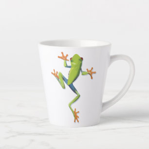Grüne Amphibienbaum-Frosch  Milchtasse