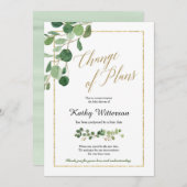 Grüne Änderung der Pläne Ankündigung (Vorne/Hinten)