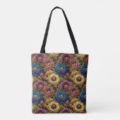 Grüne Anemonen Garten Überraschung Geburtstag Freu Tasche (Rückseite)