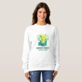 Grüne Angebote, sauberer Planet – Grüner Montag Ec Sweatshirt (Vorne ganz)