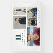 Grüne Ankündigung für mehrere Fotos Banner (Vertikal)