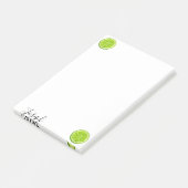 Grüne Anmerkungen Limon Post-it Klebezettel (angewinkelt)