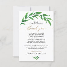 Grüne anstelle von Favoriten Vielen Dank Platzkart