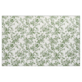 Grüne Antike Floral Toile Stoff (Fat Quarter (45,7 x 55,9 cm))