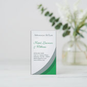 Grüne Anwaltskanzlei - Visitenkarte (Stehend Vorderseite)