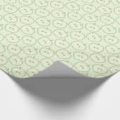 Grüne Äpfel, Frucht-Muster Geschenkpapier (Ecke)