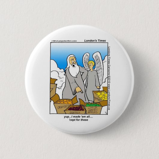 Grüne Äpfel Funny Mugs Karten T-Shirts und Geschen Button (Vorderseite)